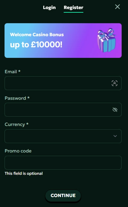 villaspin casino register
